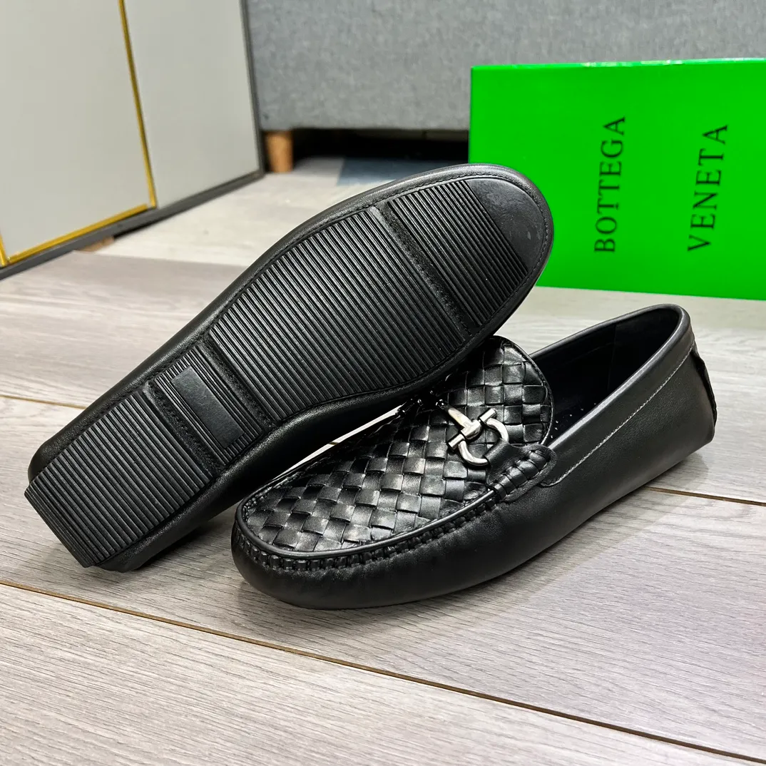 Factory price 420💵BV new men's shoes original replica👉👉High-end men's casual beanie shoes/💞driving shoes! 🔊Upper imported cowhide woven, ☑️Sheepskin lining, one-step design, light and smart ☮☮Suitable for all kinds of travel, exclusive new style, real shot, size 38-44, (45 can be customized)